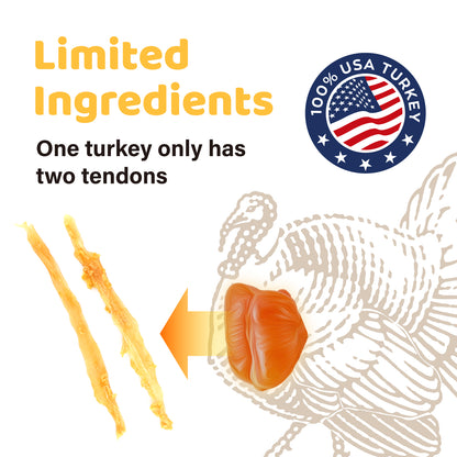 iPaw-火雞筋薯條 (Turkey Tendon for Dogs (Strip)