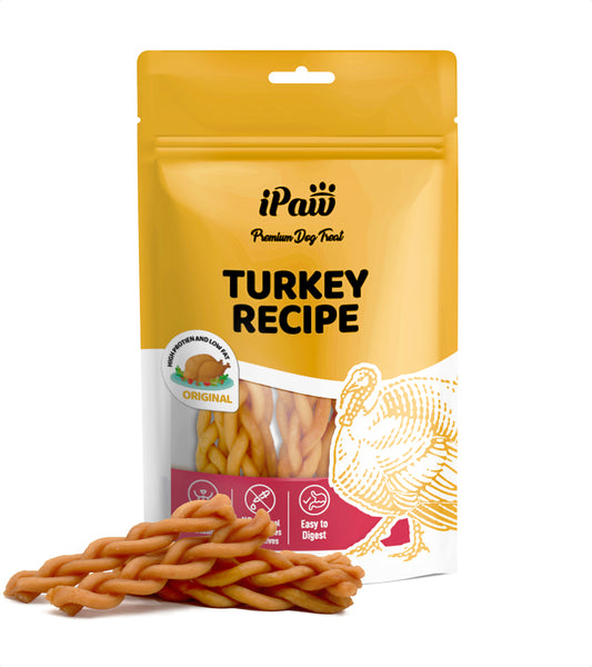 iPaw-火雞肉麻花捲 (Turkey Meat Braided Stick)