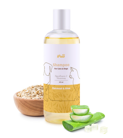 iPaw - 低敏蘆薈燕麥洗毛精 (Oatmeal Dog Shampoo for Allergies with Aloe)