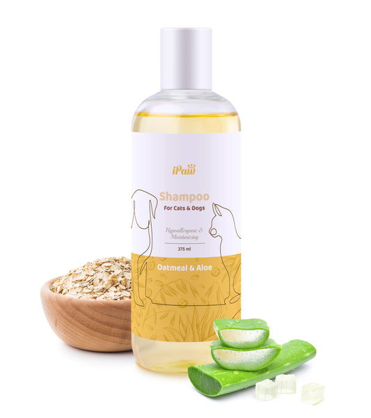 iPaw - 低敏蘆薈燕麥洗毛精 (Oatmeal Dog Shampoo for Allergies with Aloe)